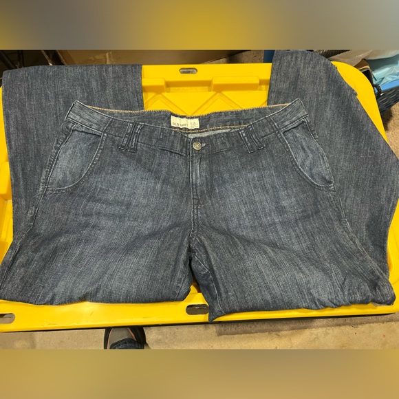 Wide leg denim jean pant - Picture 1 of 4